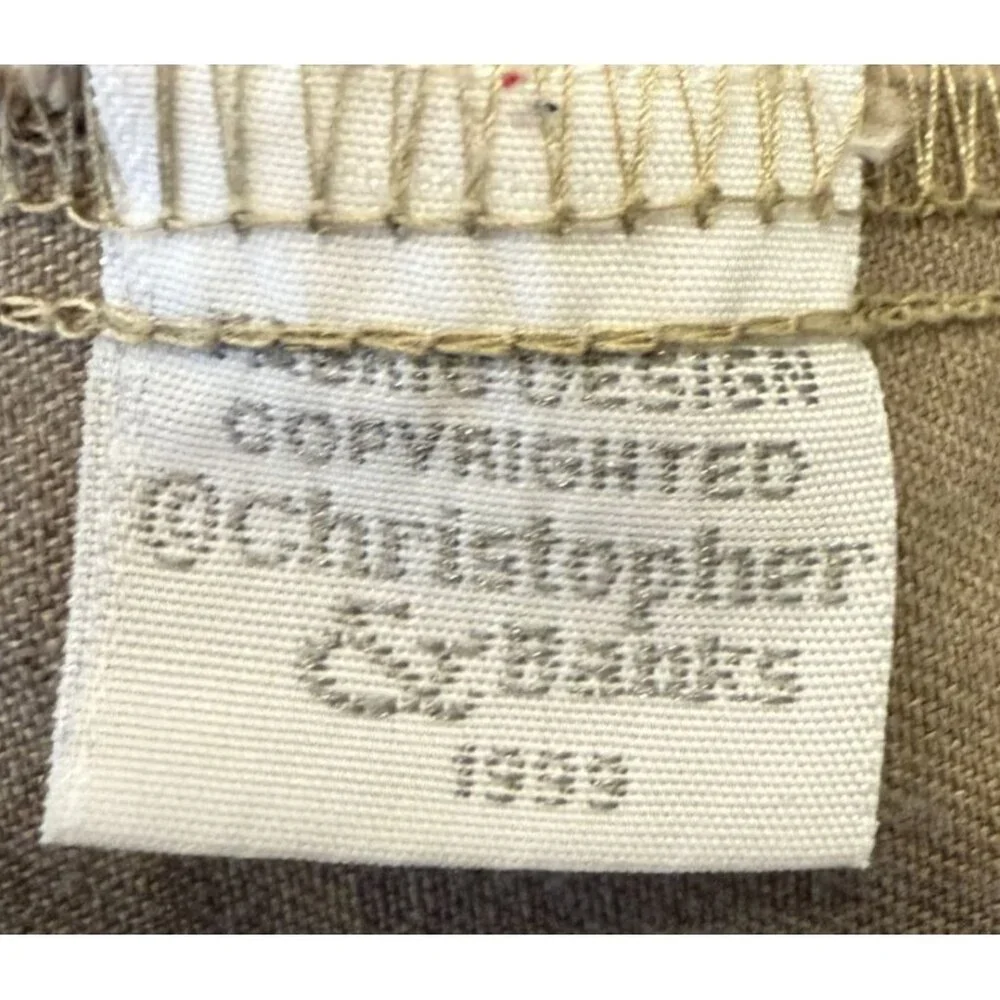 Christopher & Banks Womens Embroidered Chore Jacket Angels Cat Gardening L 90s - Picture 8 of 10